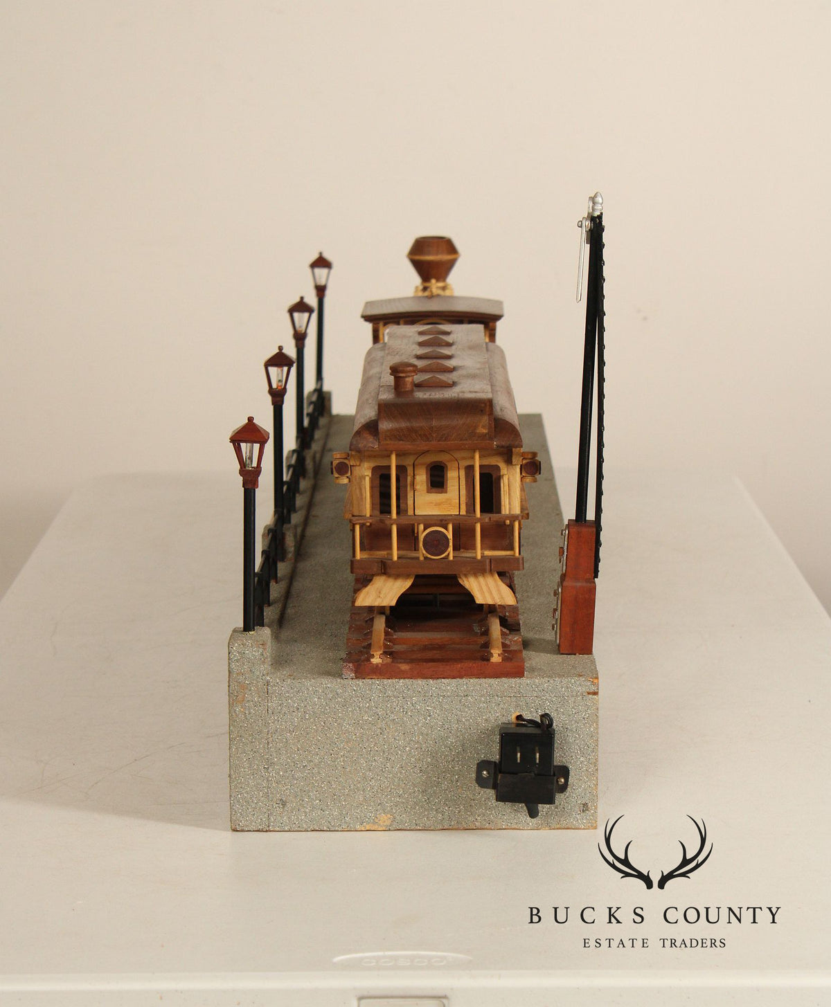 Philip Jacoby Carved Wood Model Train