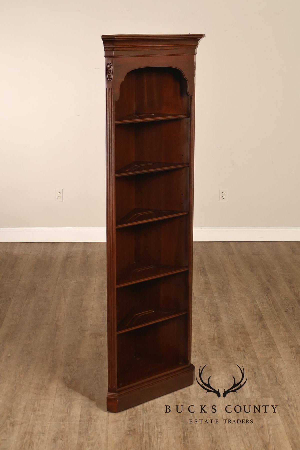 Ethan Allen Georgian Court Cherry Corner Bookcase