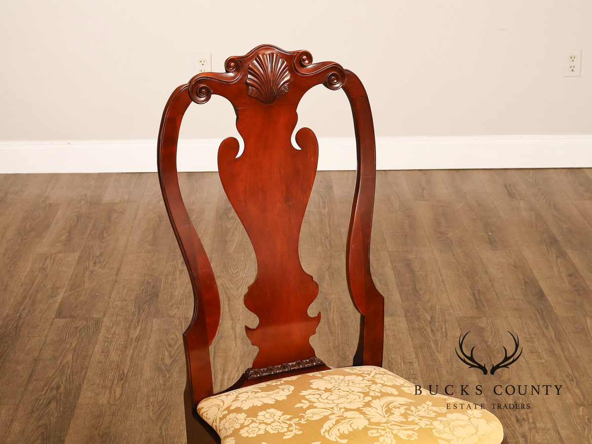 Kindel Winterthur Collection Set of Four Carved Dining Chairs