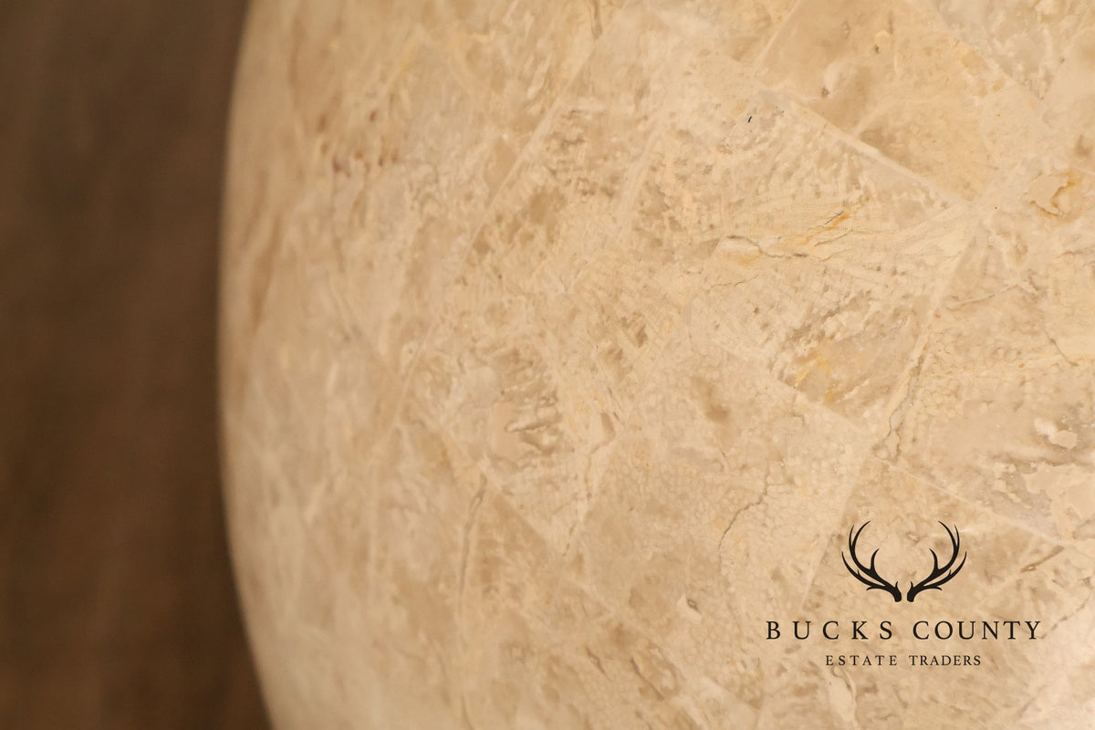 Contemporary Tessellated Stone Floor Vase