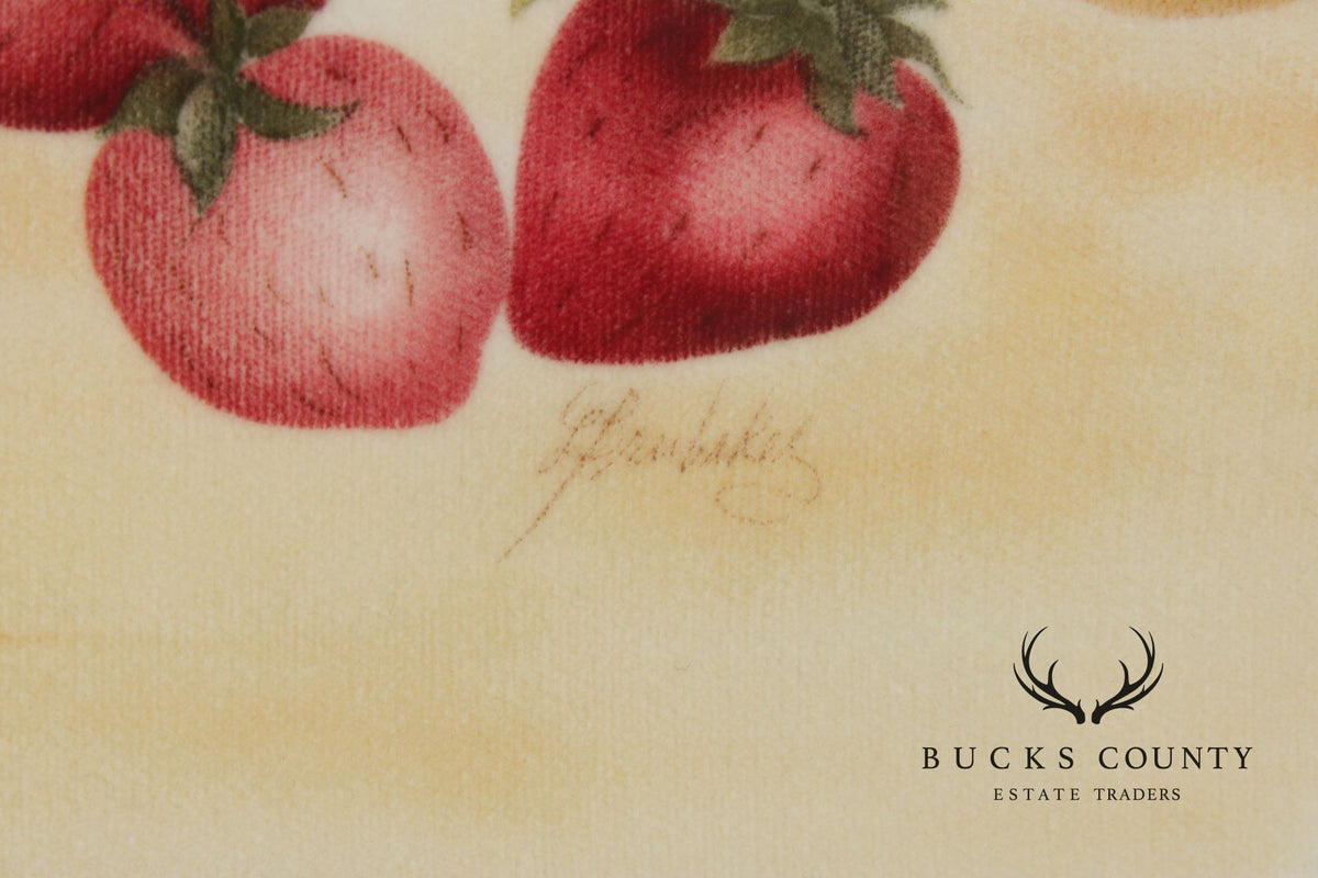 Linda Brubaker Fruit Theorem Painting on Velvet