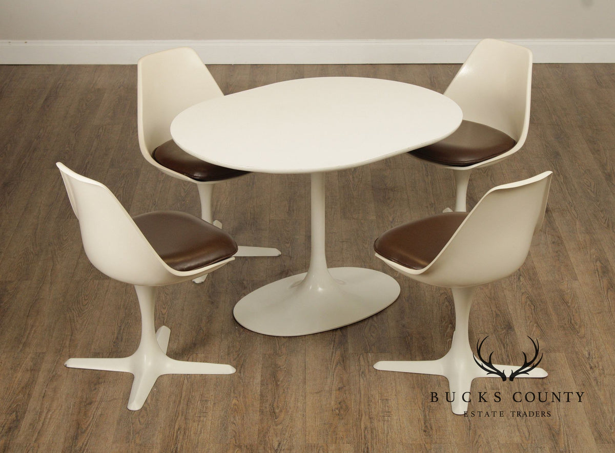 Burke Mid Century Modern Five-Piece Dining Set