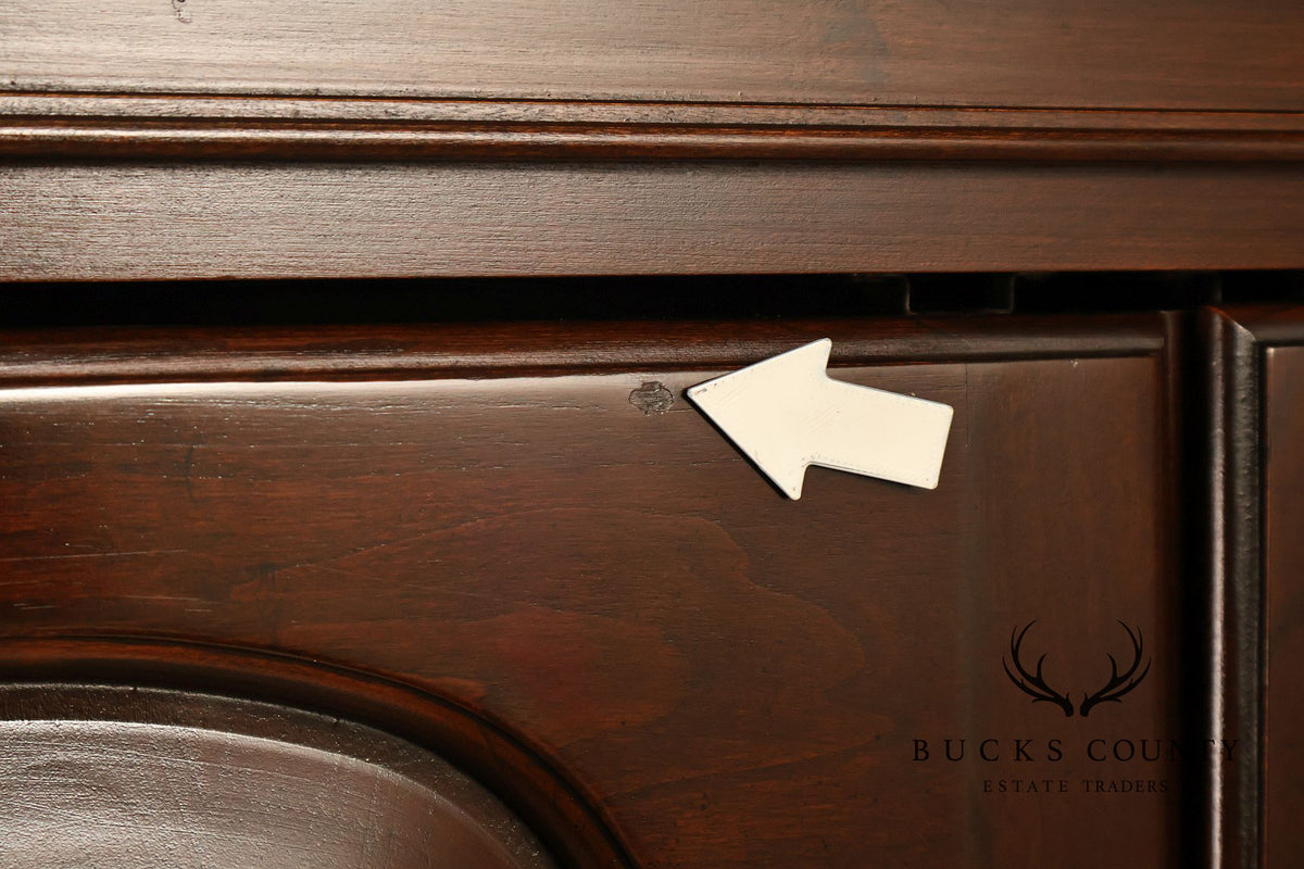 Ethan Allen Georgian Court Collection Traditional Entertainment Armoire Cabinet