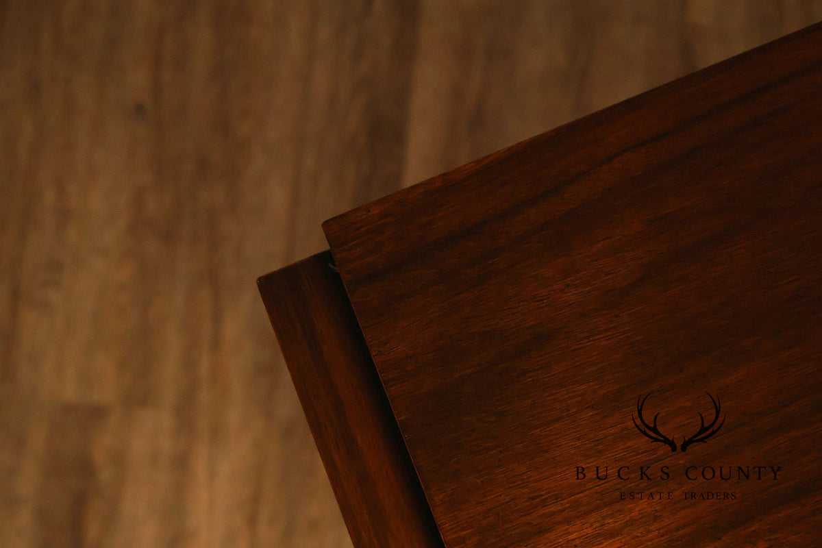 Vintage Lane Mid-Century Modern Brutalist Walnut Armoire
