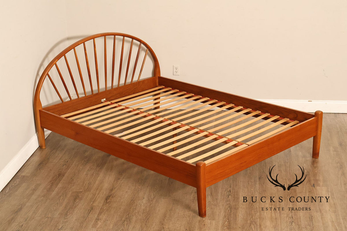 Jespersen Danish Modern Teak Queen Bed Frame