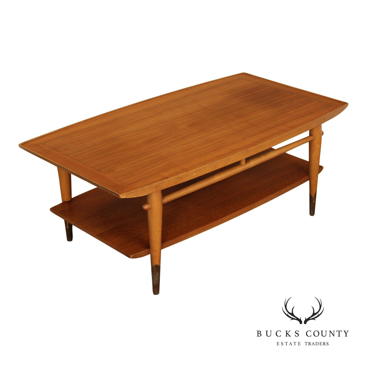 Lane Copenhagen Mid Century Modern Walnut Coffee Table