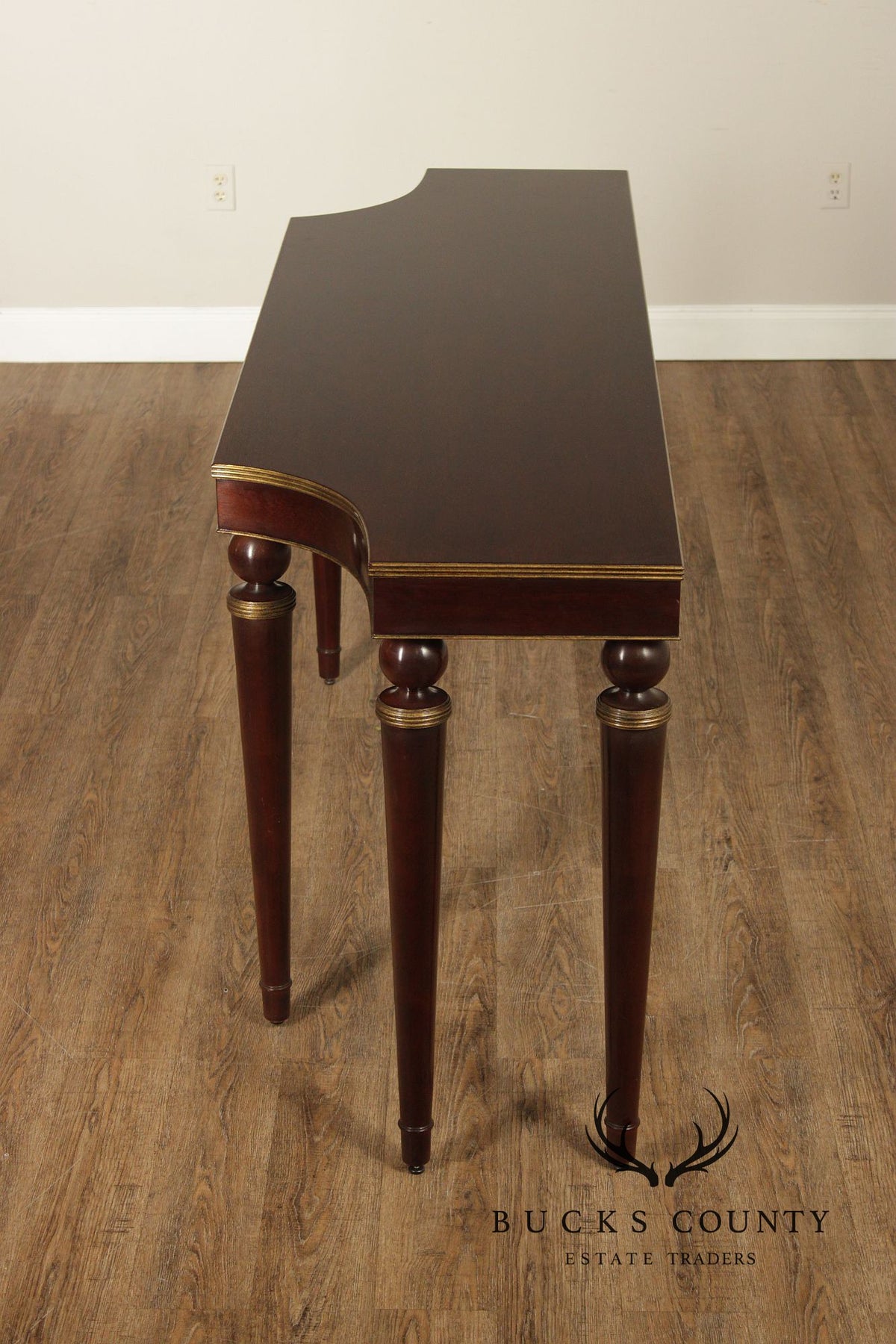 Barbara Barry For Baker Mahogany Long Console Table
