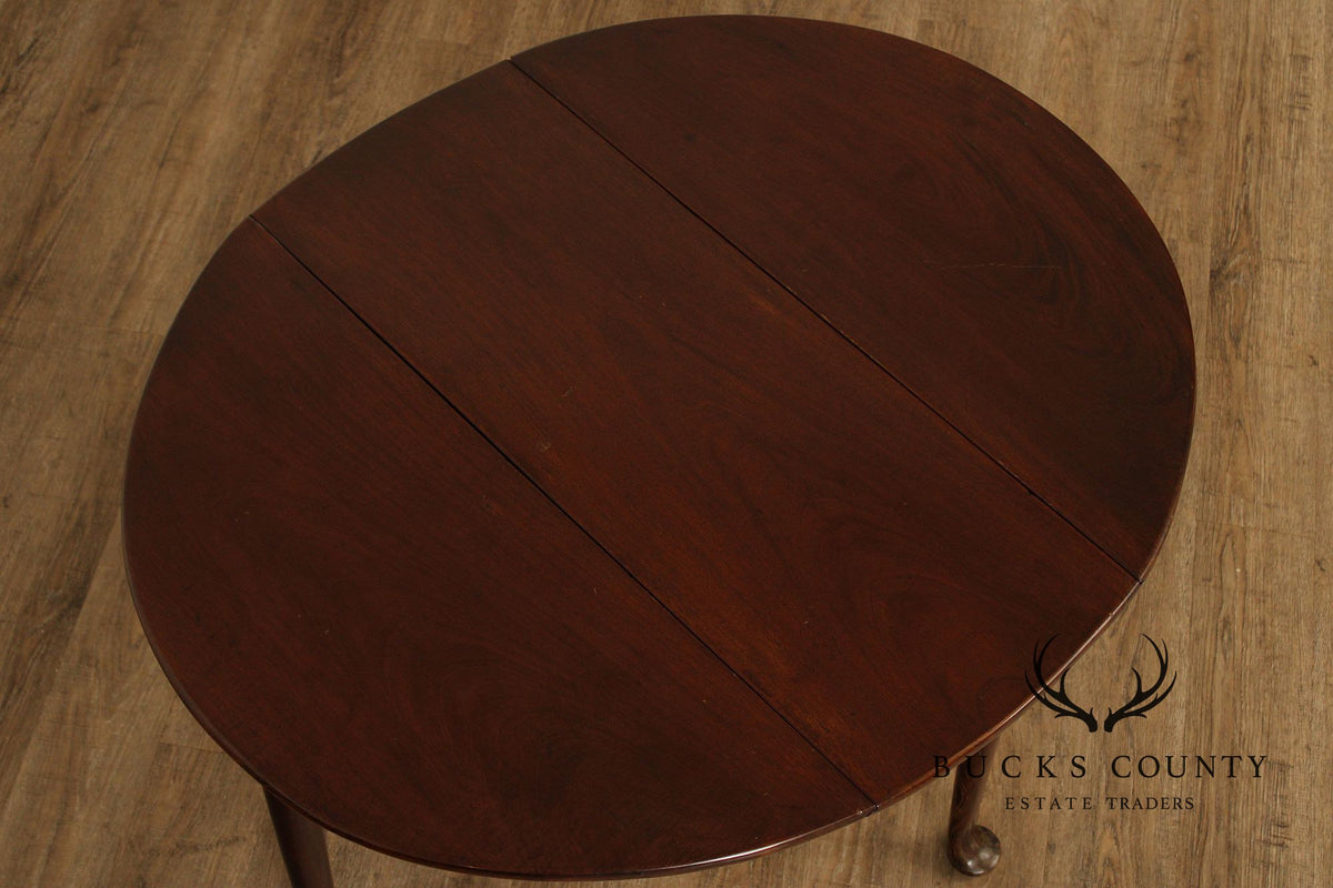 Queen Anne Style Mahogany Drop-Leaf Table