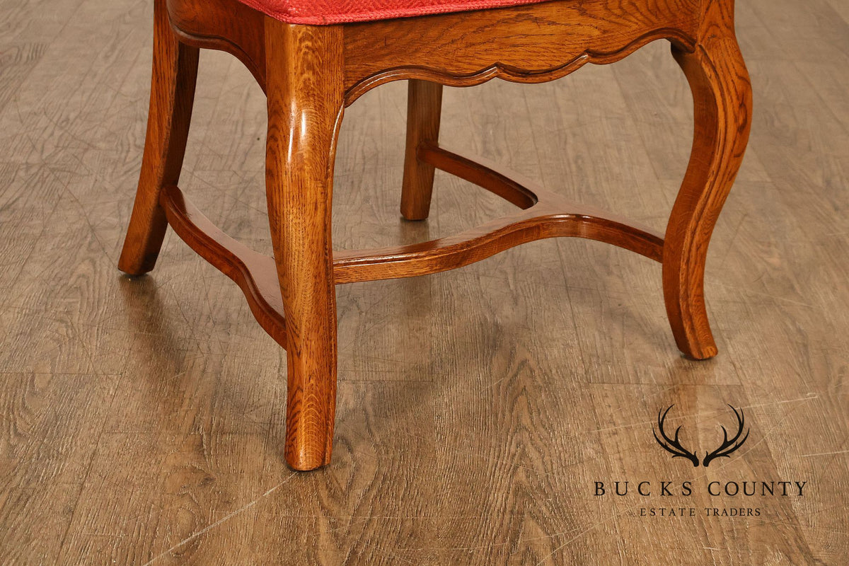 French Country Style Set Of Eight Cane Back Dining Chairs