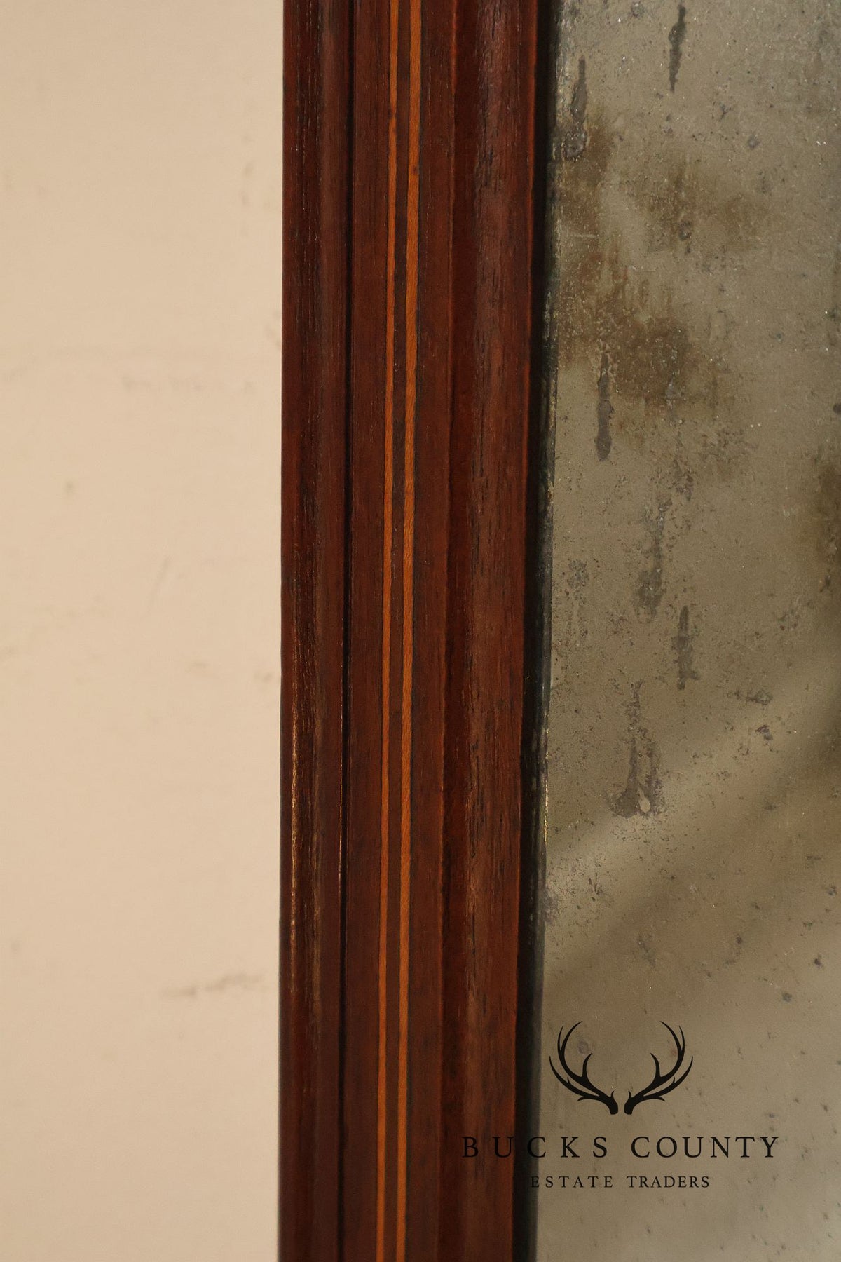 Antique Chippendale Style Mahogany Wall Mirror