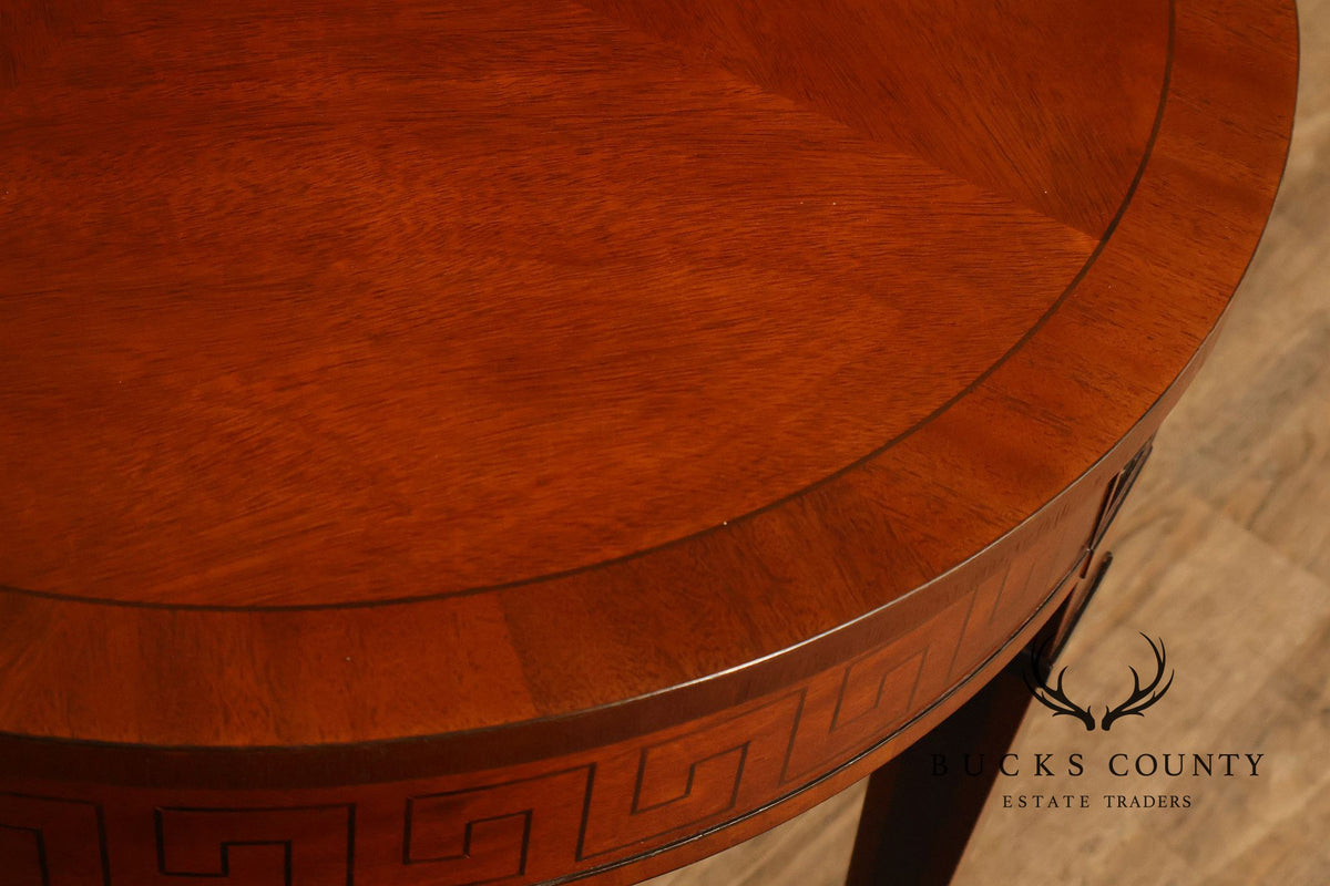 Baker Furniture Neoclassical Style Round End Table