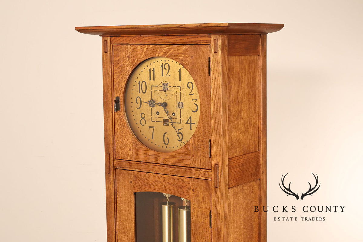Stickley Mission Collection Oak Tall Case Clock