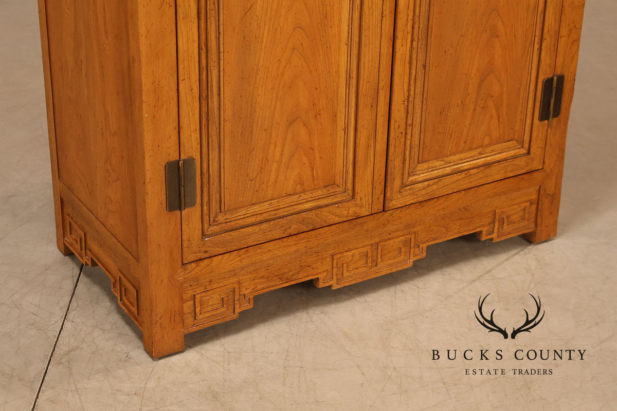 Baker Furniture Asian Modern Four-Door Entertainment Armoire