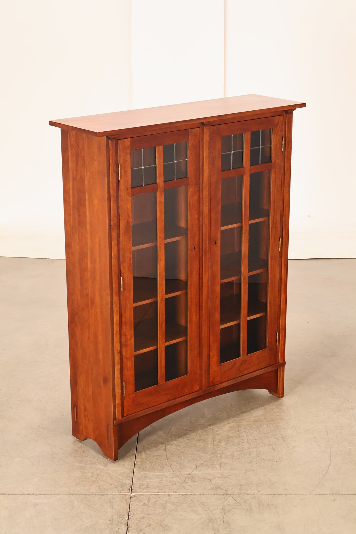 Stickley Mission Collection Harvey Ellis Cherry Bookcase