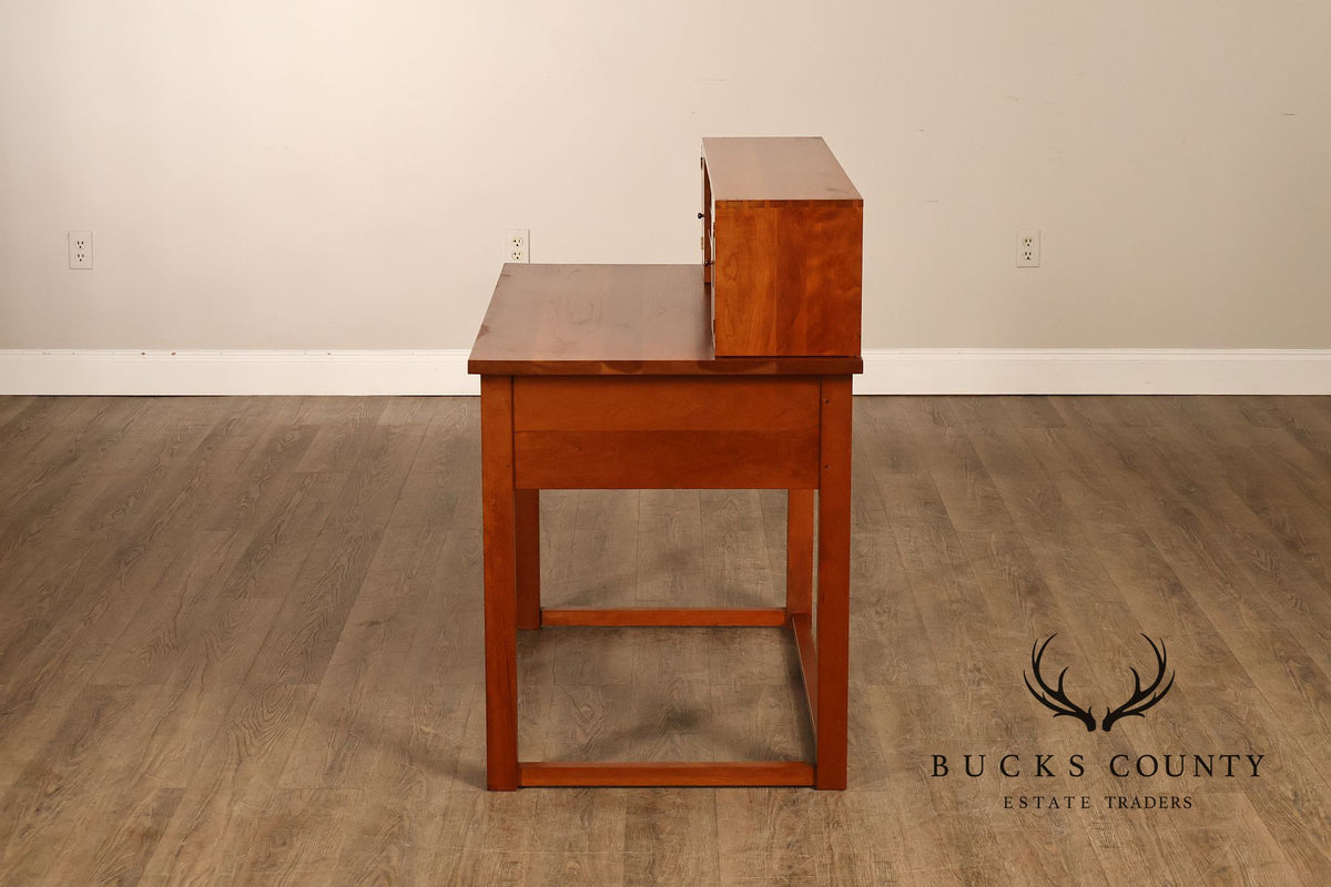 Stickley Mission Collection Cherry Writing Desk With Organizer Top