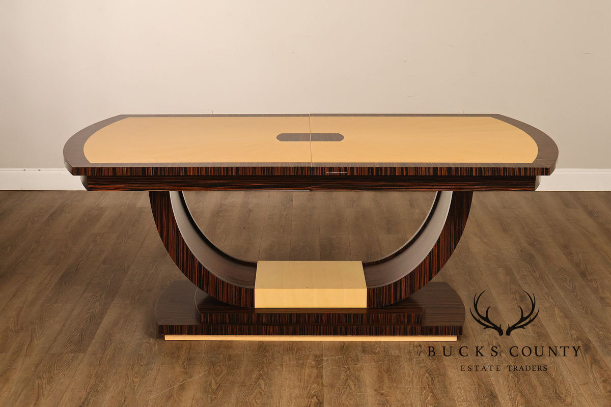 Giorgio Collection Natural Wood Pedestal Dinning Table and 8 Chairs