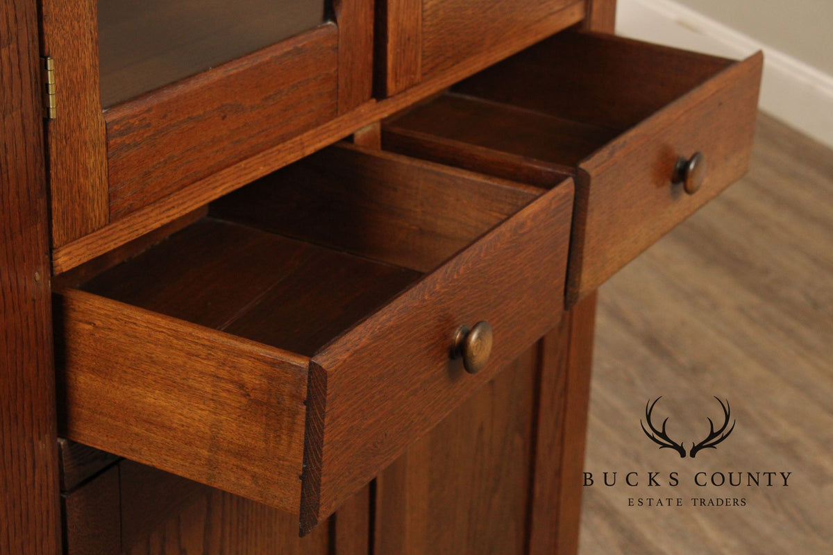 Vintage Oak Kitchen Flatwall Cabinet