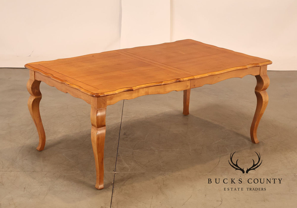 Ethan Allen 'Legacy' French Country Style Maple Extension Dining Table