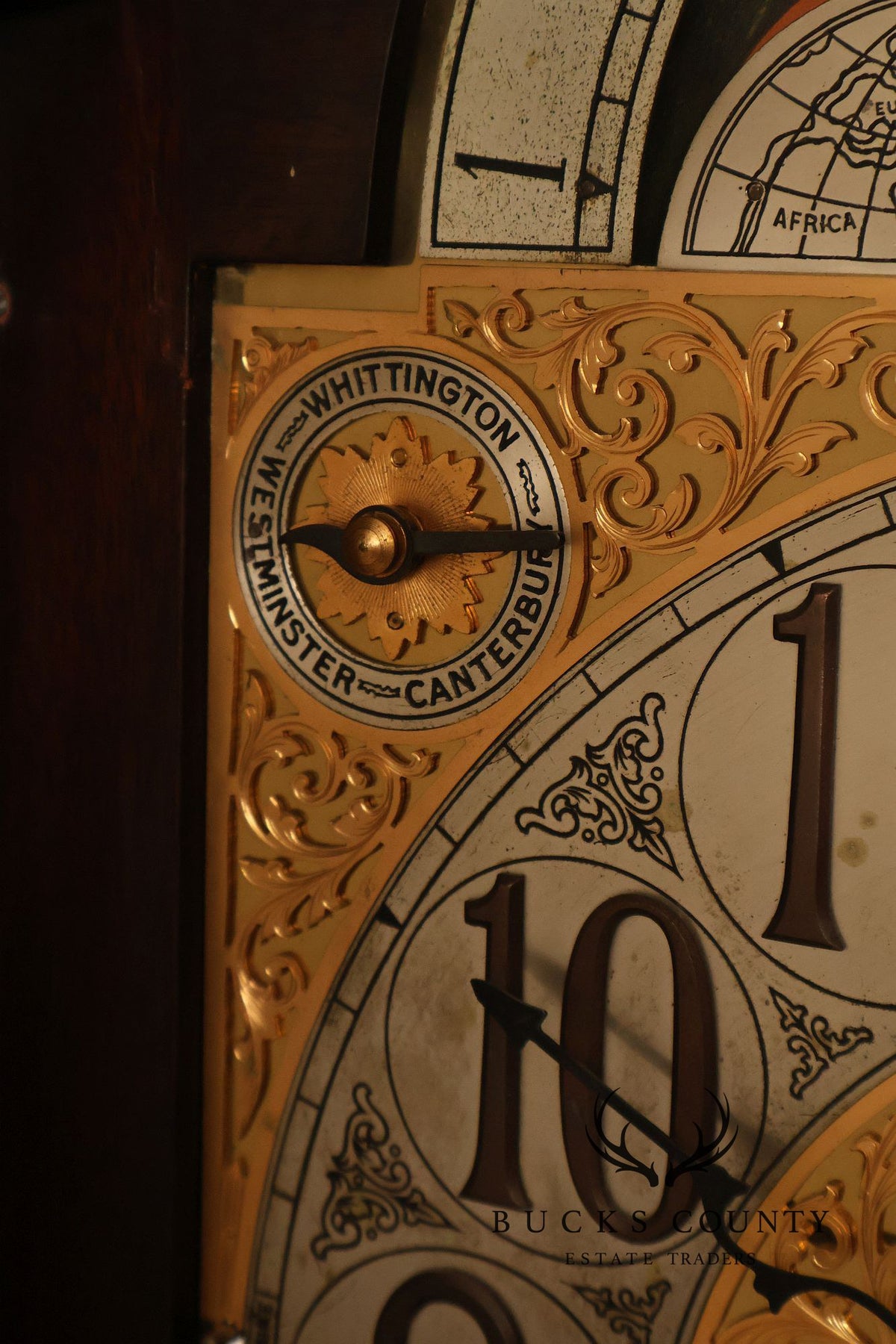 Herschede 1925 “Swan” Nine-Tube Mahogany Hall Clock