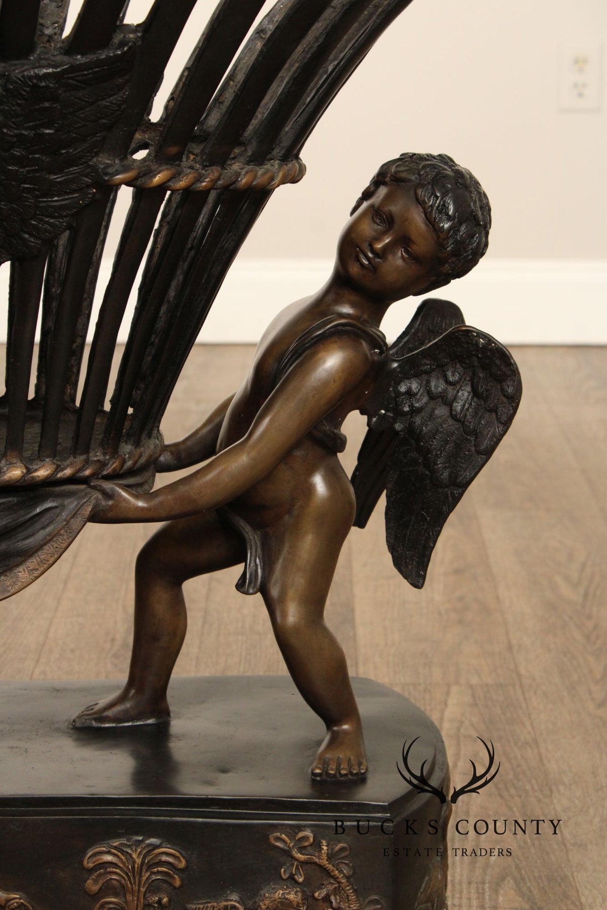 Italian Renaissance Style Bronze Cherub Table Base