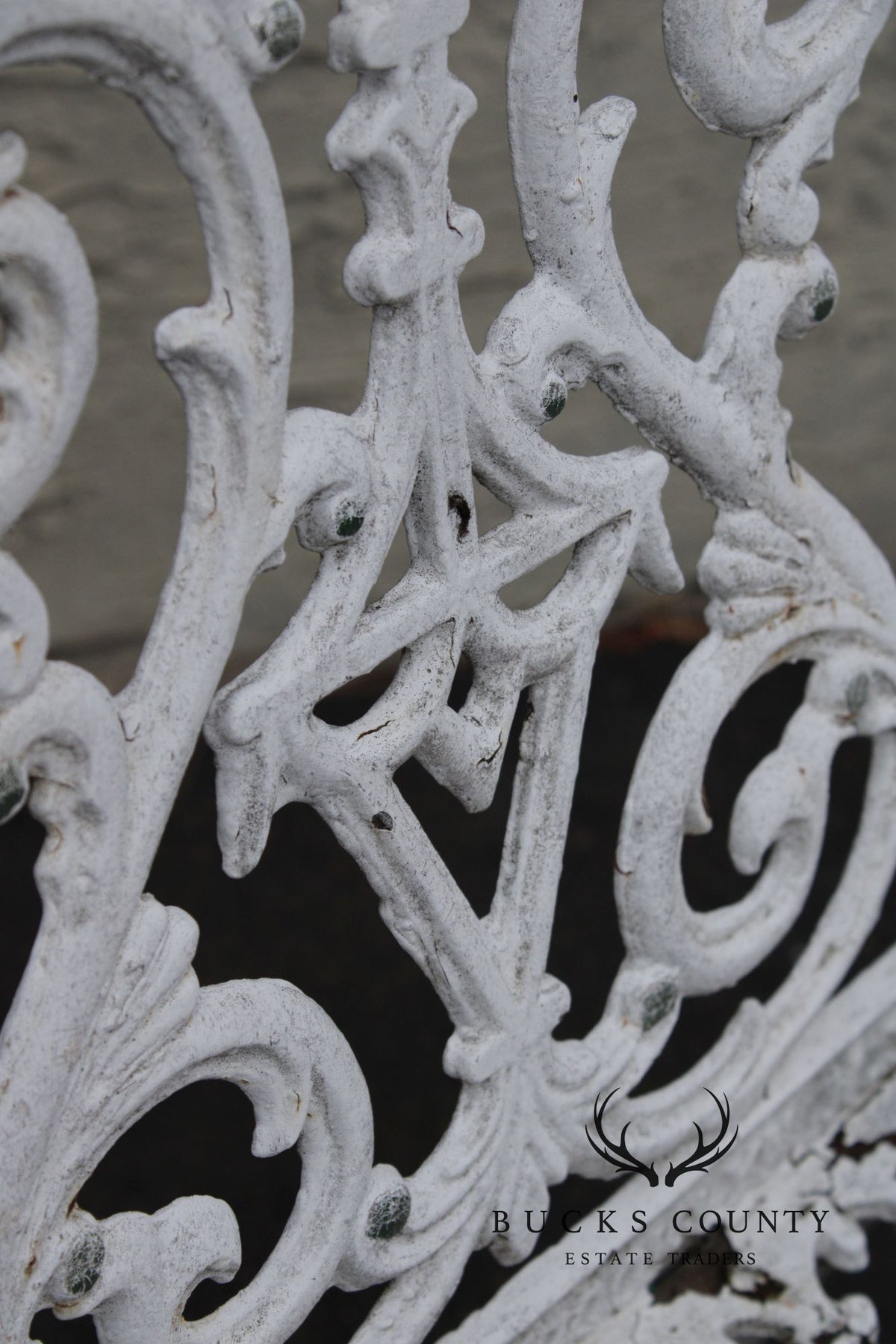 Antique Gothic Revival Cast Iron Garden Chair