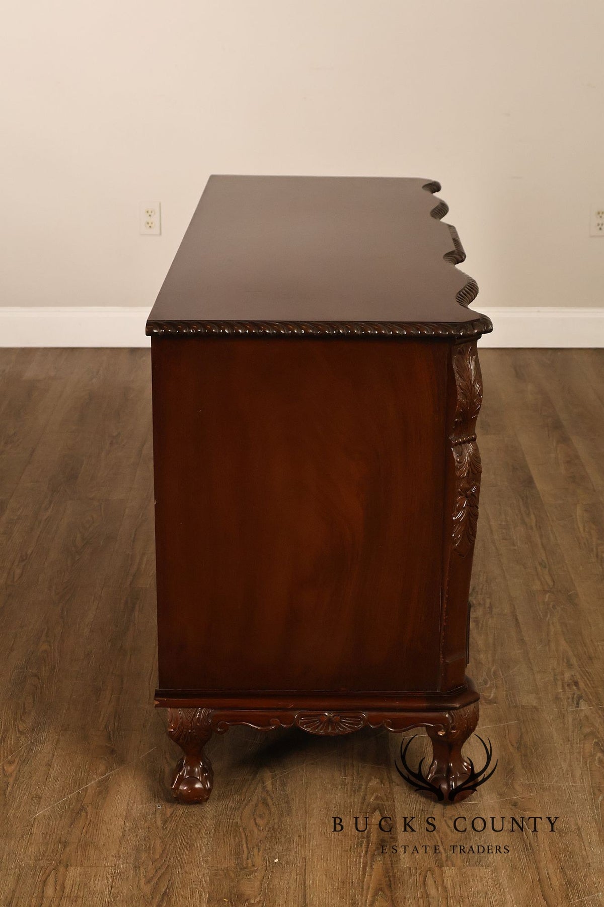 H. Feldenkreis Philadelphia Custom Mahogany Serpentine Front Dresser