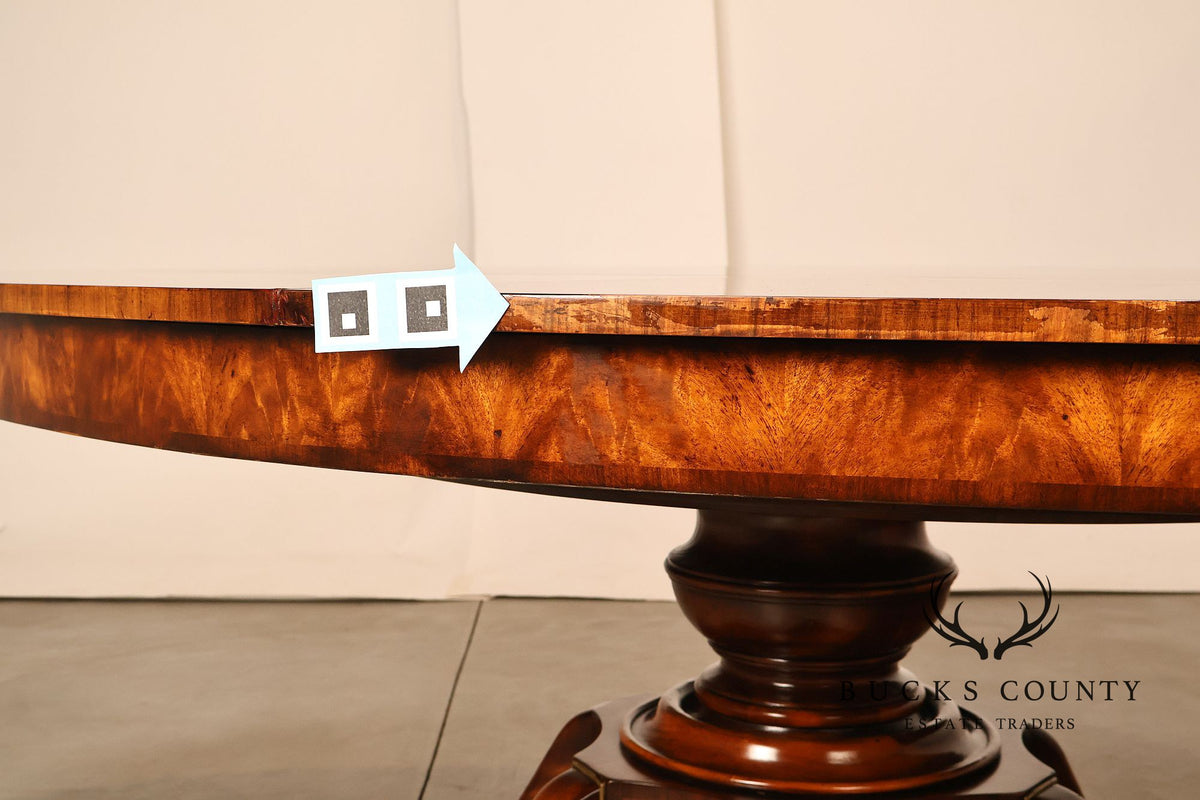 Theodore Alexander Althorp Living History Flame Mahogany Oval Expansion Dining Table