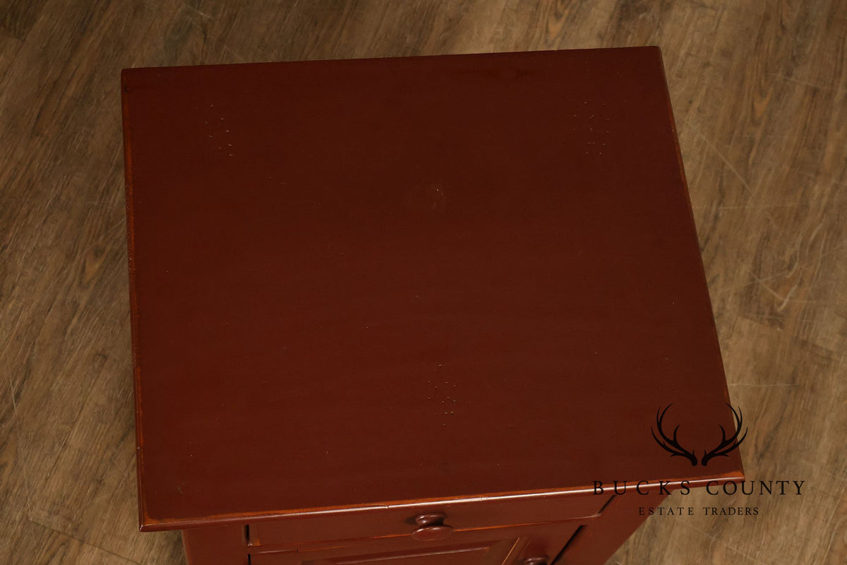 American Heritage Shaker Style Pair of Painted Nightstands