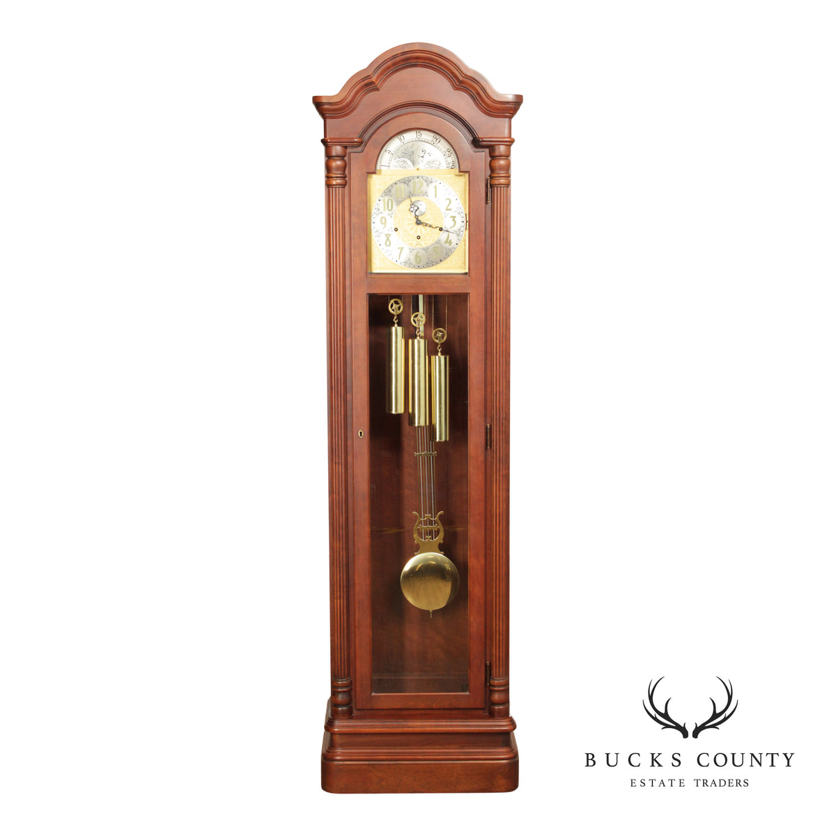 Ridgeway Traditional Cherry Grandfather Clock