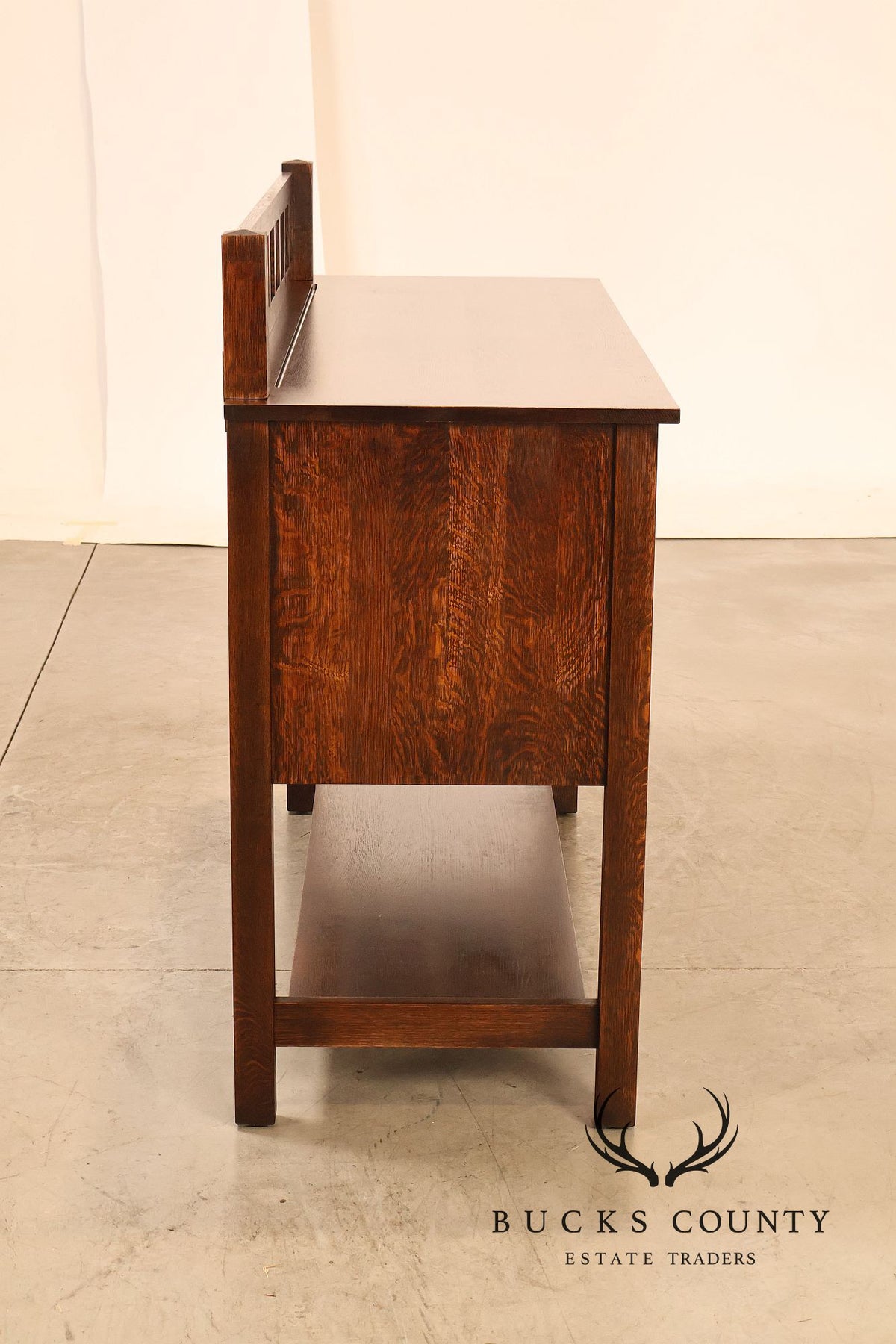 Stickley Mission Collection Oak Sideboard Server With Gallery Back