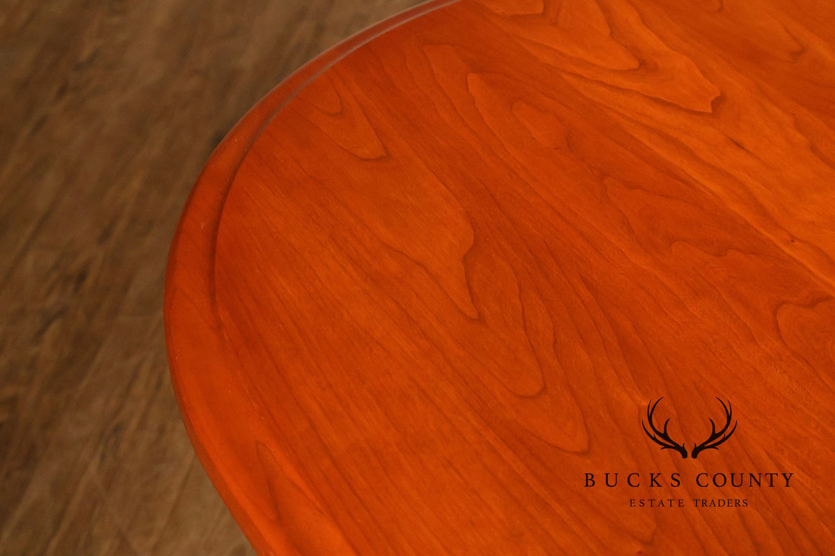 Amish Made Cherry Dining Table With Four Leaves
