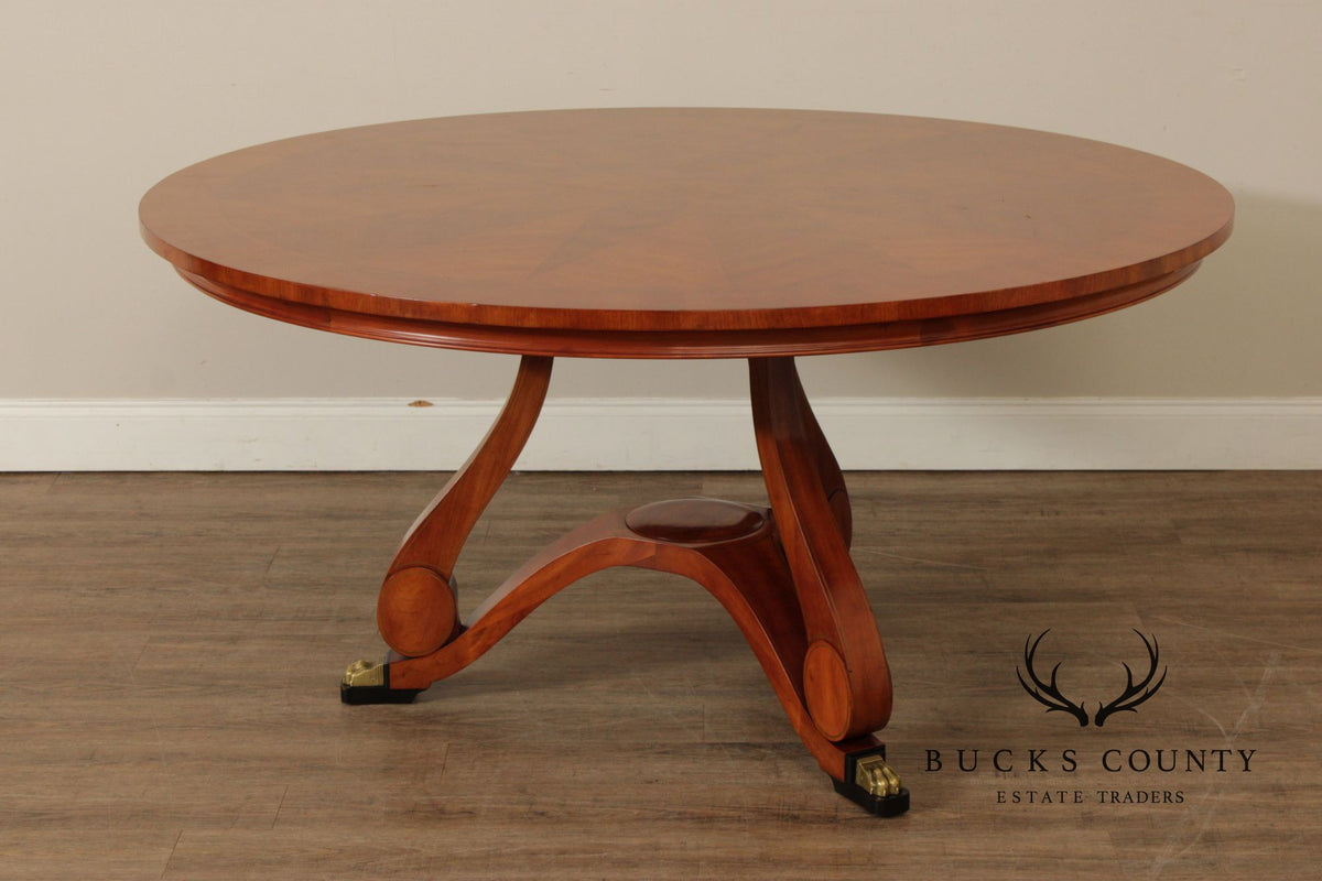 John Widdicomb Round Mahogany Dining Table Designed By Chad Womack