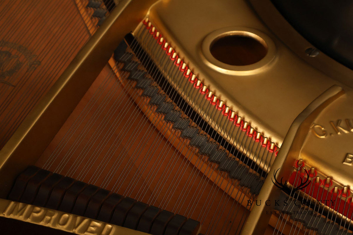 Kurtzman Ebonized Grand Piano And Duet Bench