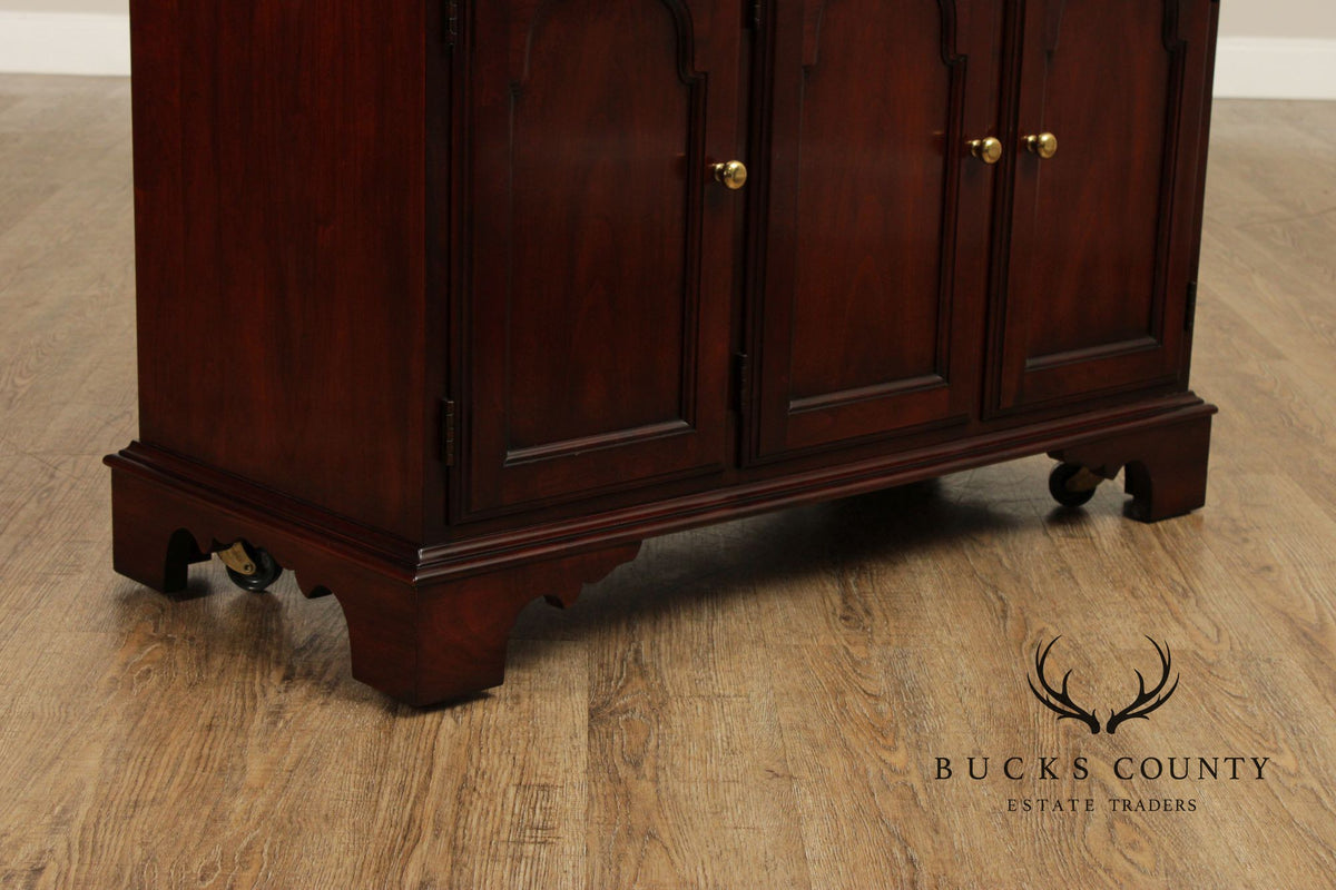 Statton Georgian Style Cherry Flip Top Server