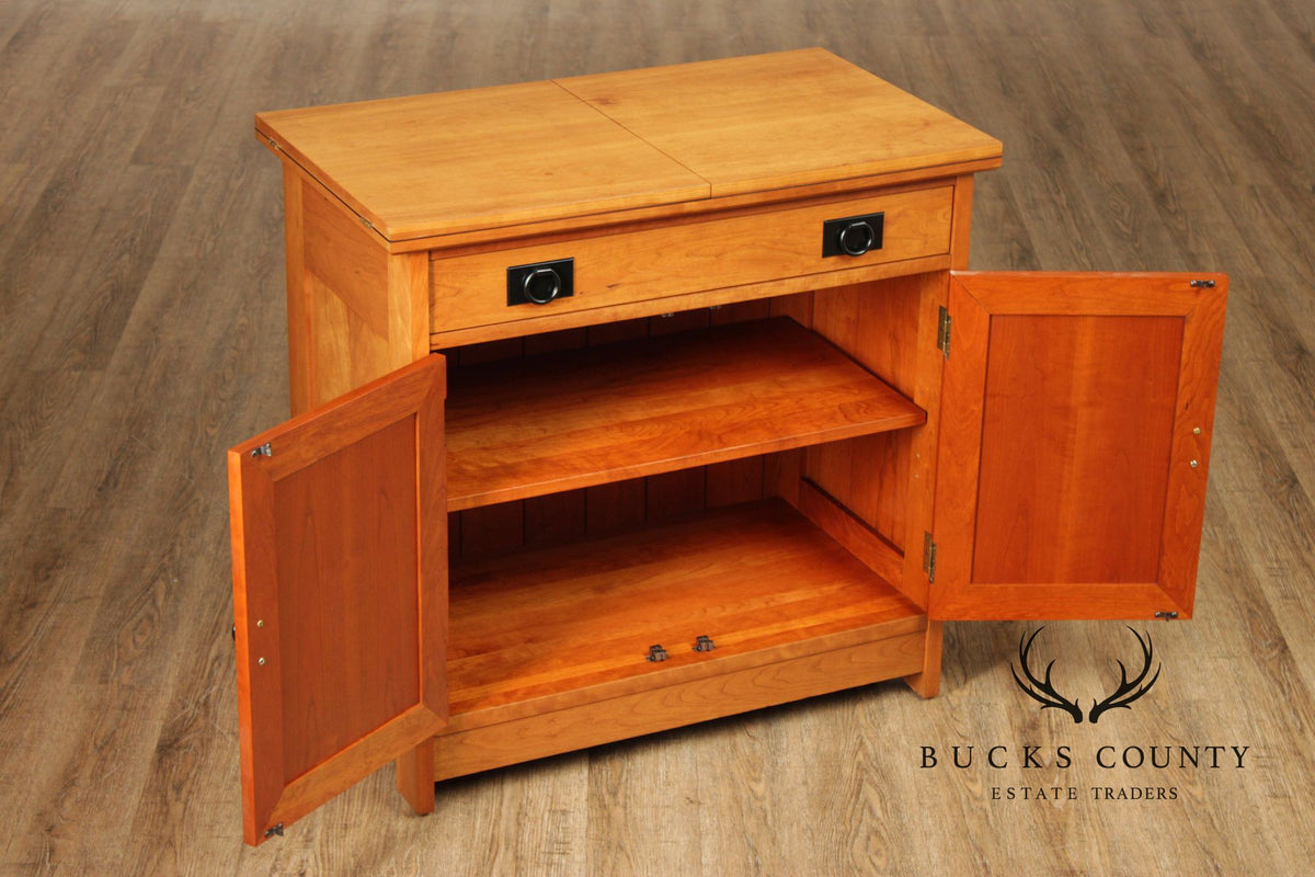 Stickley 21st Century Collection Cherry Mobile Server
