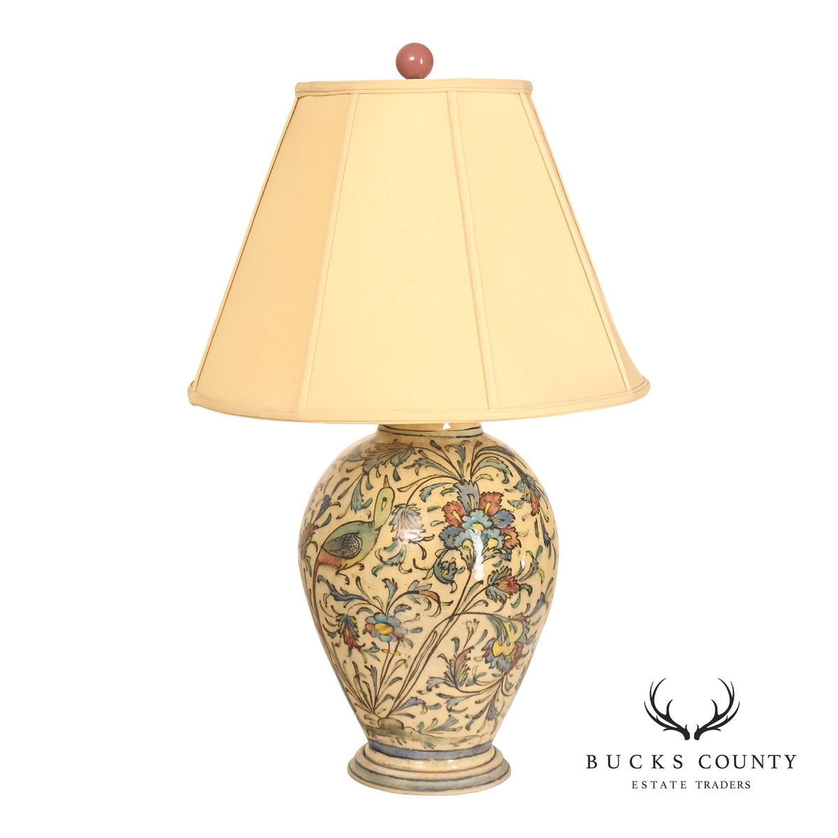 Qajar-period Persian vase was converted into a table lamp