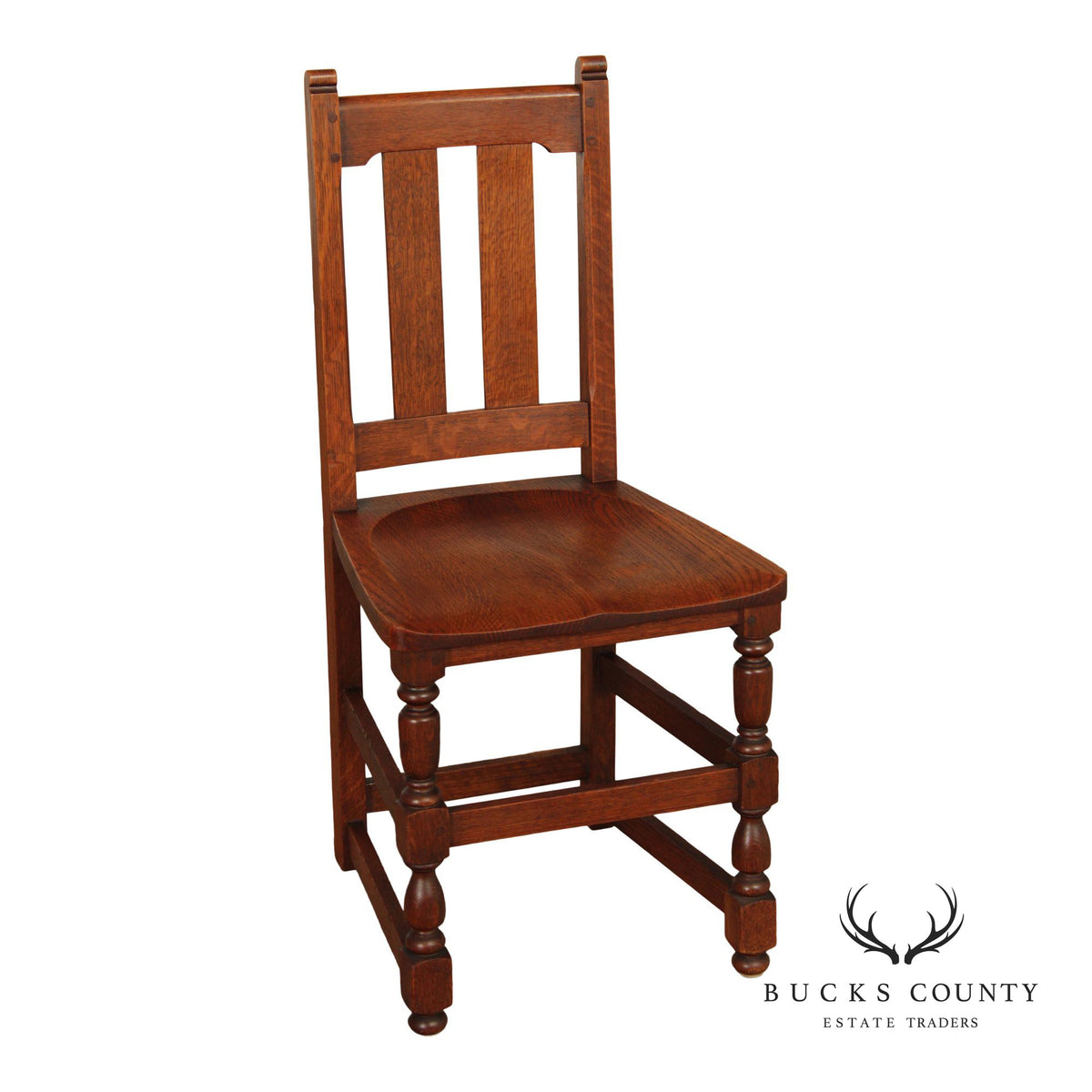Charles Limbert Antique Mission Oak Desk Chair
