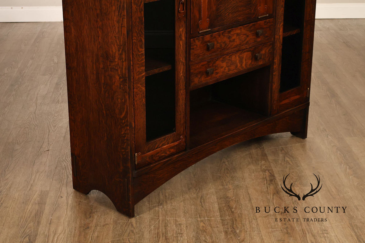 Warren Hile Studio Mission Oak Drop Front Desk