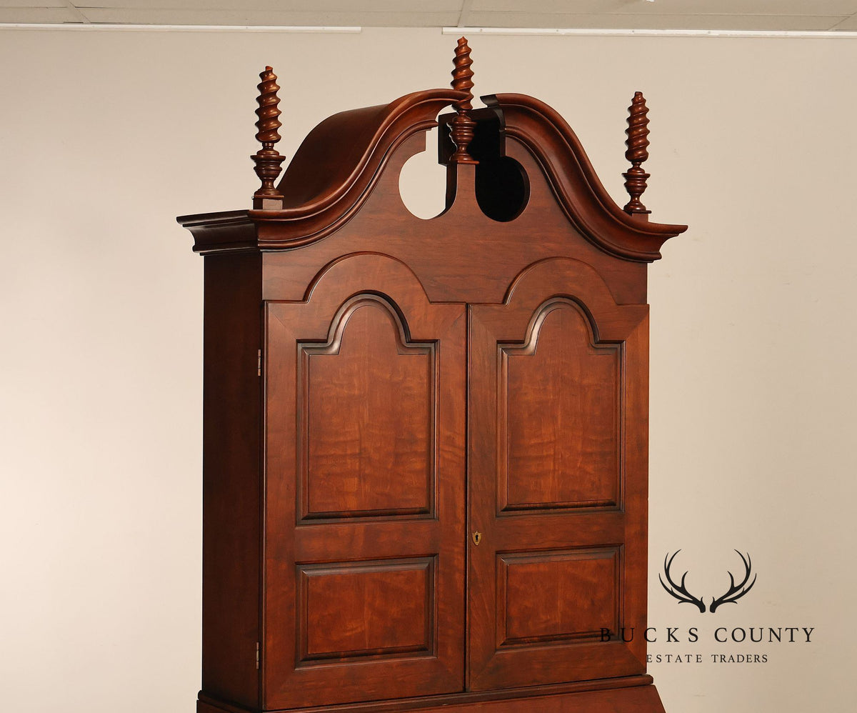 Wright Table Company New England Cherry Secretary Desk Bookcase