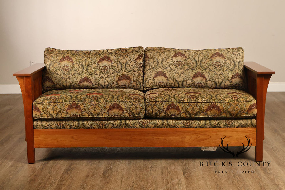 Stickley Mission Collection 'Fayetteville' Cherry Frame Sofa