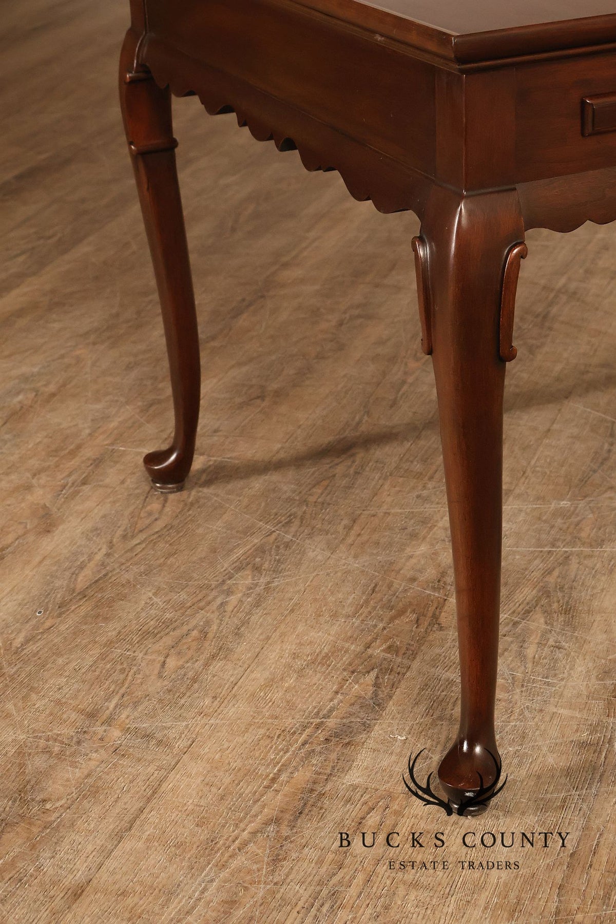 Ethan Allen Georgian Style Cherry Tea Table
