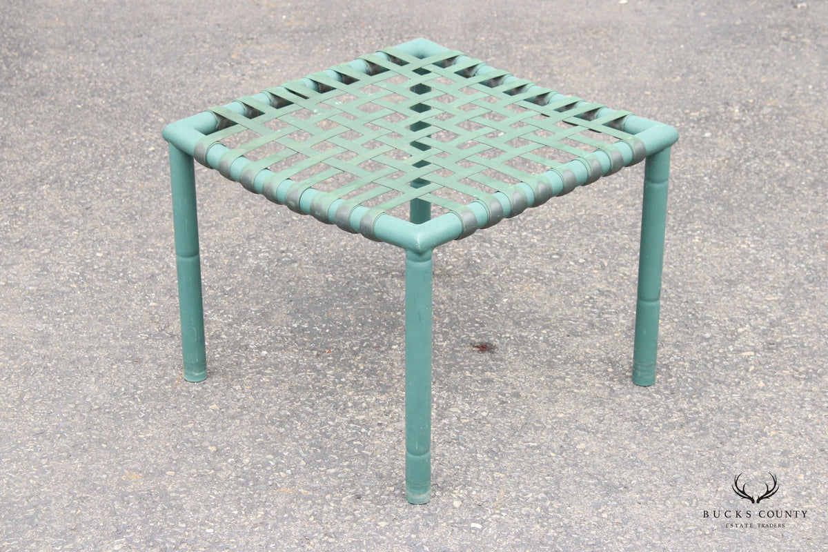 Hauser Vintage Pair of Faux Bamboo Outdoor Patio Stools