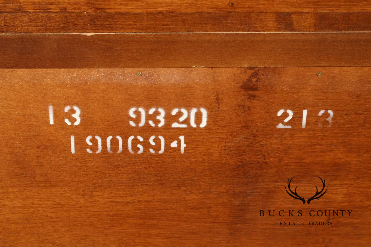 Ethan Allen 'Legacy' Maple Open Carved Library Bookcase
