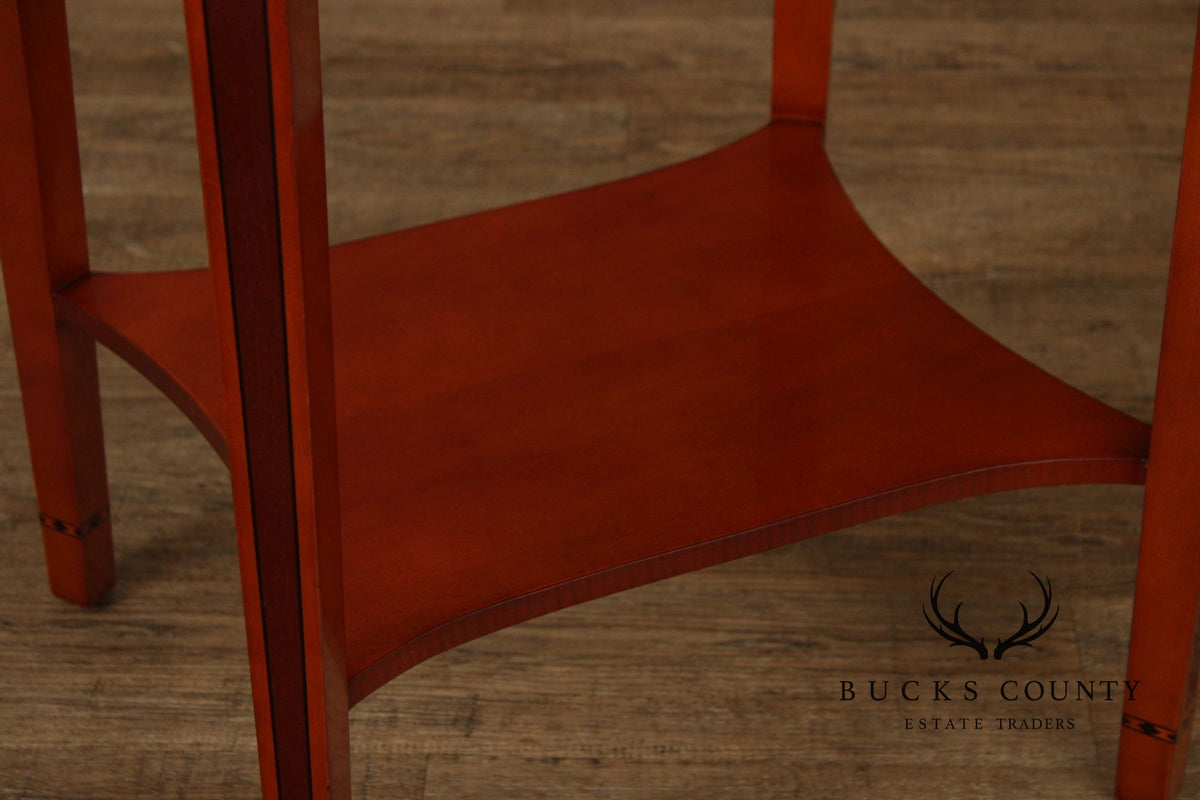 Kindel Federal Style Oval Inlaid End Table