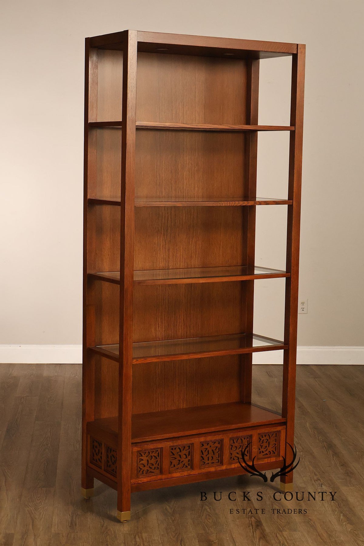 Stickley Surrey Hills Pair of Oak Bookcases