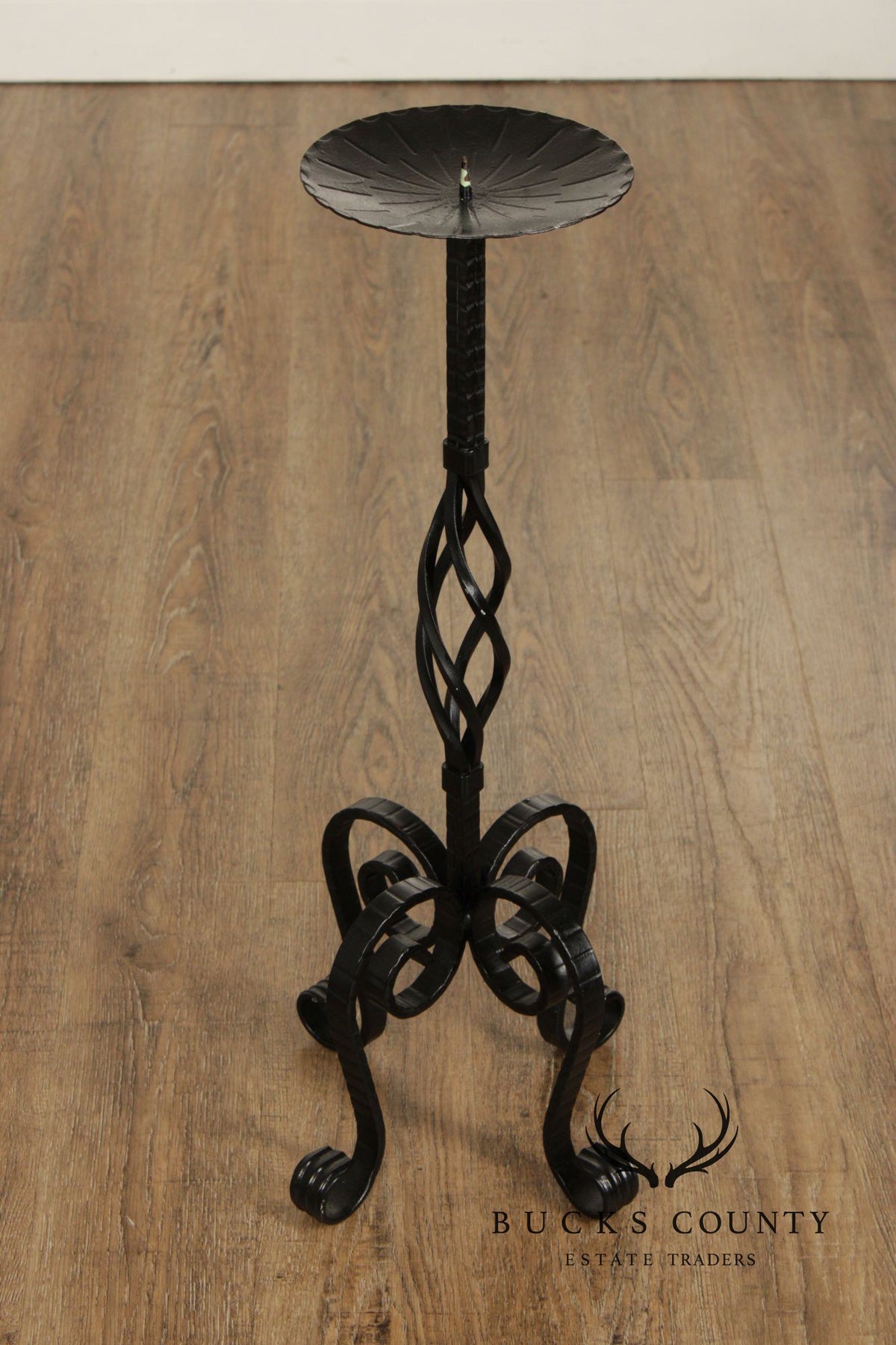 Vintage Wrought Iron Candlestand