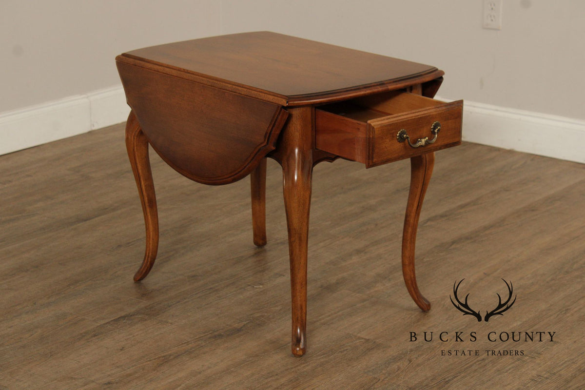 Ethan Allen 'Country French' One-Drawer Pembroke Table