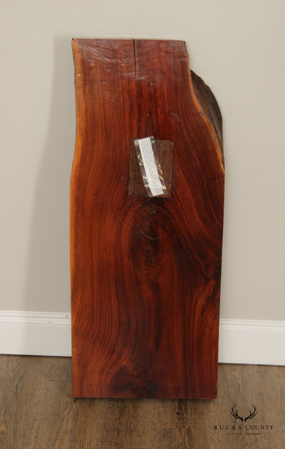 Mid Century Modern Style Live Edge Solid Wood Slab Wall Clock