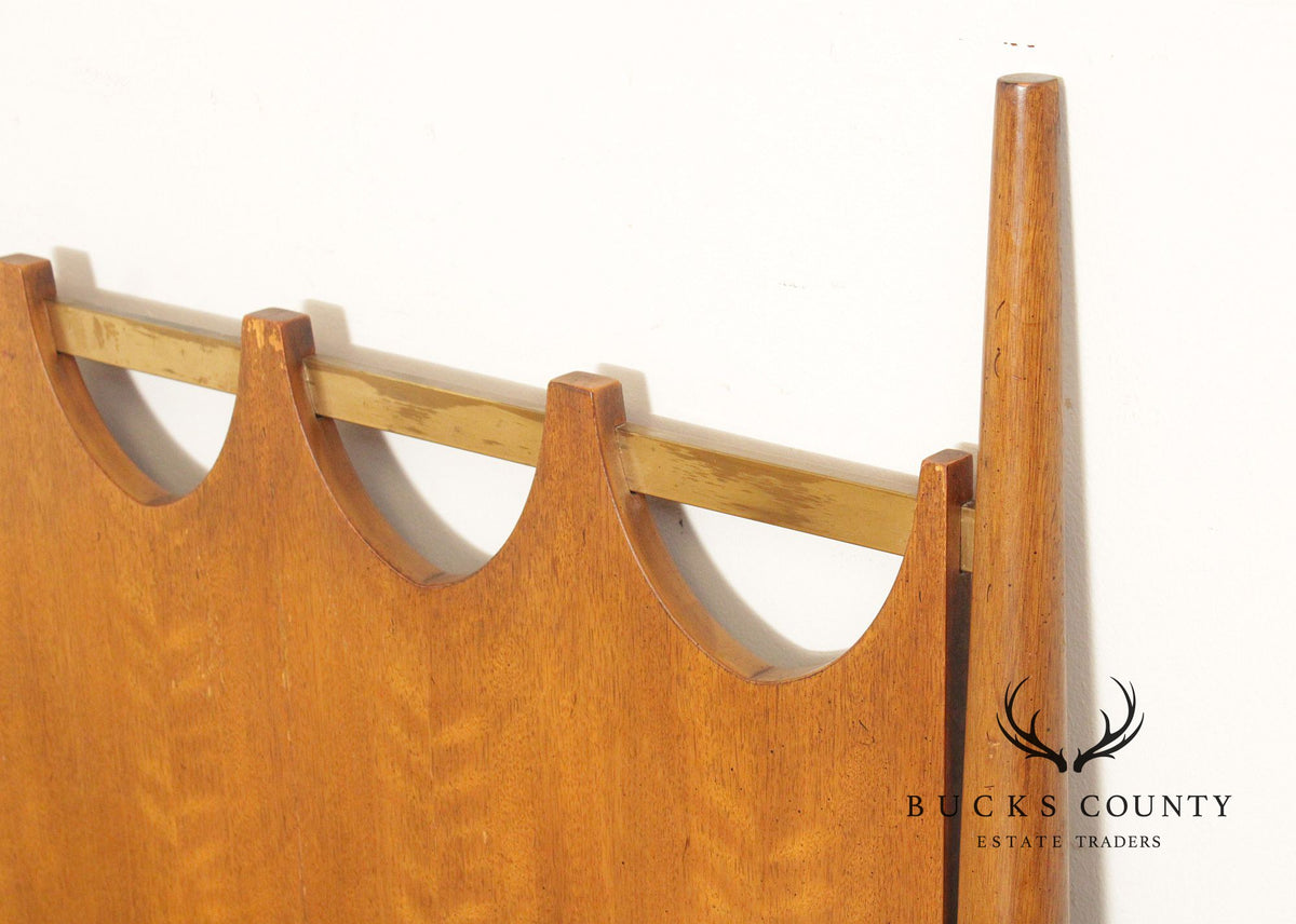 John Stuart Mid Century Modern Walnut Queen Headboard