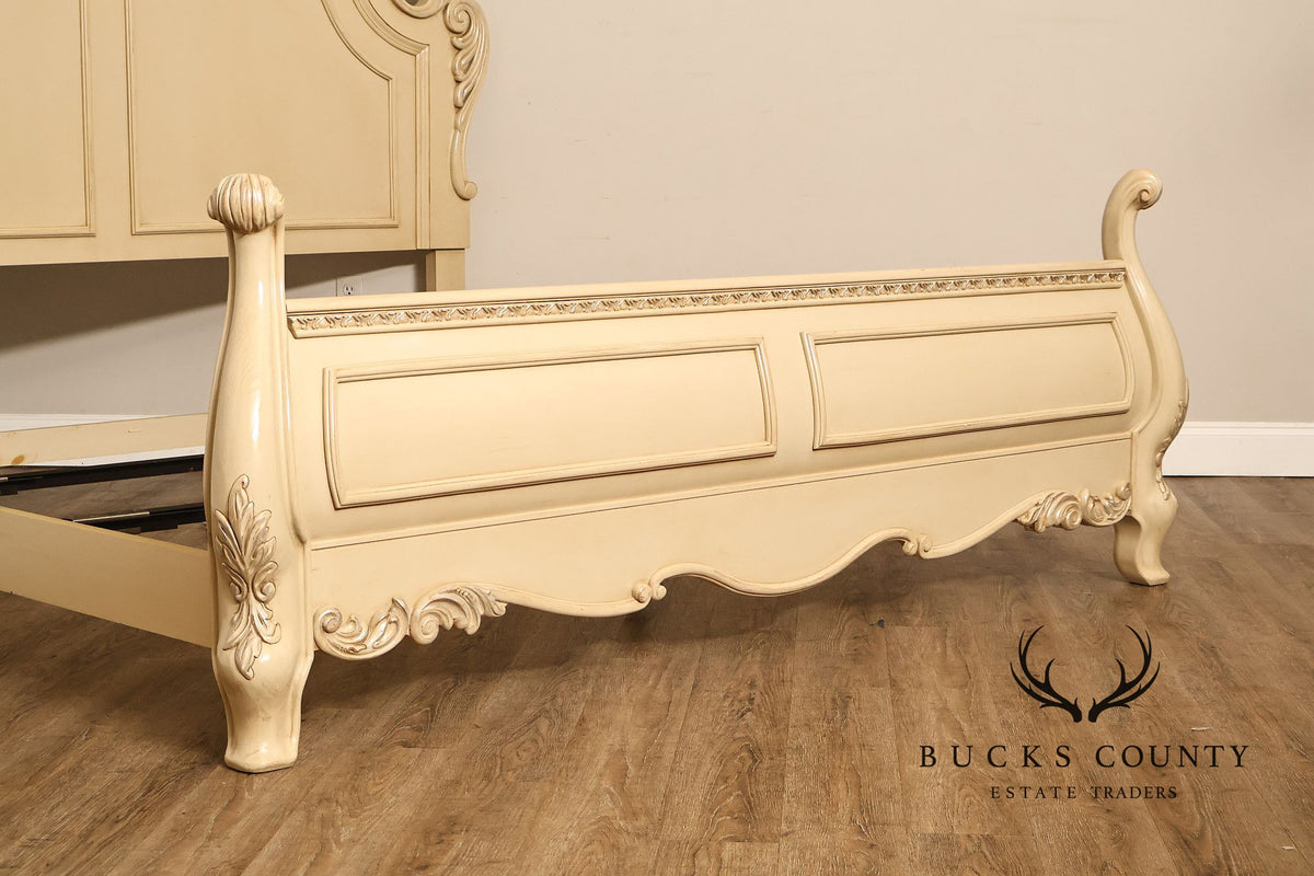 Rococo Style Painted King Size Bedframe